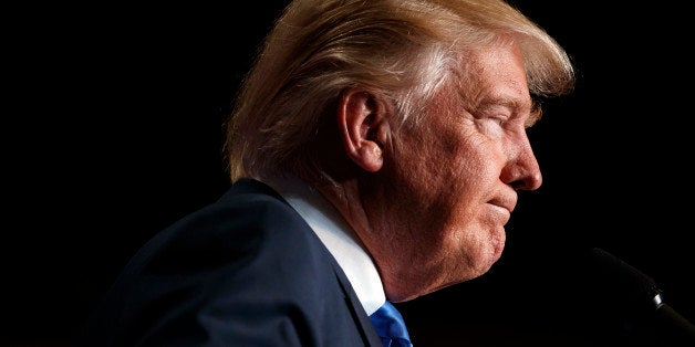 Republican presidential candidate Donald Trump speaks during a campaign rally, Monday, Oct. 17, 2016, in Green Bay, Wis. (AP