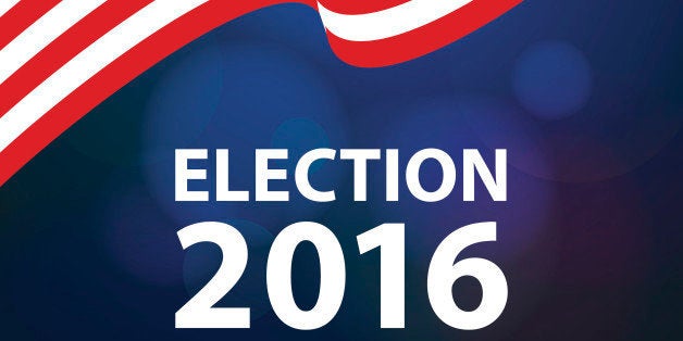 American flag background for election 2016.