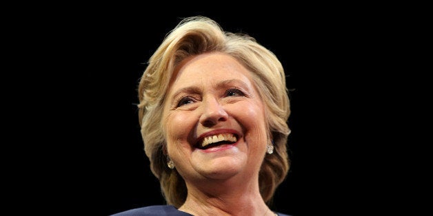 U.S. Democratic presidential nominee Hillary Clinton smiles as she greets the crowd at a fundraiser in San Francisco, California, U.S. October 13, 2016. REUTERS/Lucy Nicholson