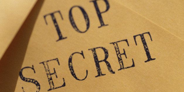 Envelope stamped top secret