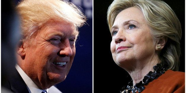 A combination photo shows U.S. Republican presidential nominee Donald Trump (L) at a campaign event in Charlotte, North Carolina, U.S. on October 26, 2016 and U.S. Democratic presidential candidate Hillary Clinton during a campaign rally in Winston-Salem, North Carolina, U.S. on October 27, 2016. To match Insight USA-ELECTION/NORTHCAROLINA REUTERS/Carlo Allegri (L)/Carlos Barria (R)/File Photos