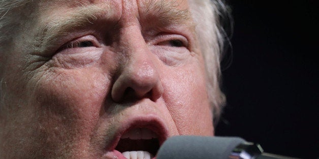 HERSHEY, PA - NOVEMBER 04: Republican presidential nominee Donald Trump holds a campaign rally at the Giant Center November 4, 2016 in Hershey, Pennsylvania. With less than a week before Election Day in the United States, Trump and his opponent, Democratic presidential nominee Hillary Clinton, are campaigning in key battleground states that each must win to take the White House. (Photo by Chip Somodevilla/Getty Images)