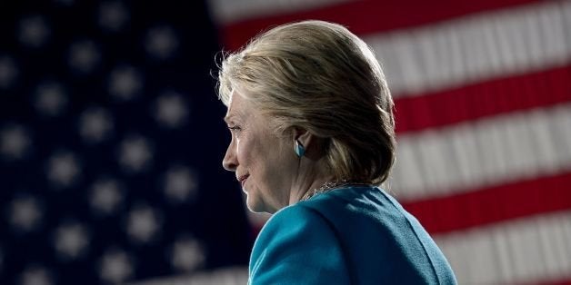 Democratic presidential nominee Hillary Clinton speaks during a rally at the Cleveland Public Auditorium November 6, 2016 in Cleveland, Ohio.Donald Trump barnstorms five states Sunday while Hillary Clinton implores her most fervent supporters to get to the polls, in a frenetic final 48-hour dash to the US presidential election. / AFP / Brendan Smialowski (Photo credit should read BRENDAN SMIALOWSKI/AFP/Getty Images)