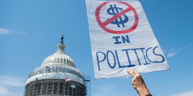 UNITED STATES - APRIL 11: Democracy Spring protesters calling for the end of big money in politics stage a sit-in on the Capitol steps and on the East Plaza of the Capitol on Monday April 11, 2016. (Photo By Bill Clark/CQ Roll Call)