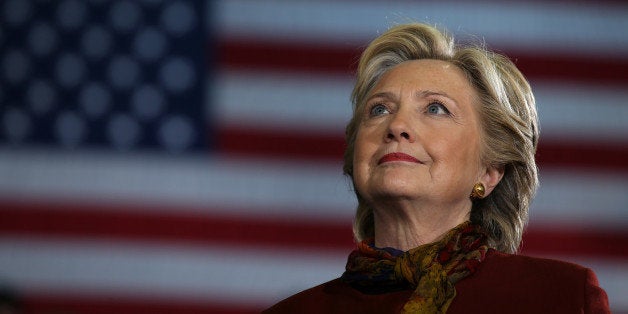 U.S. Democratic presidential nominee Hillary Clinton attends a campaign rally accompanied by vice presidential nominee Senato