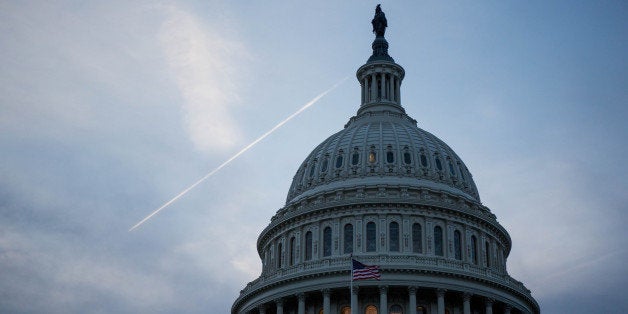 WASHINGTON, DC - NOVEMBER 08: The Capitol Building is pictured on November 8, 2016 in Washington, DC. Americans today will choose between Republican presidential candidate Donald Trump and Democratic presidential candidate Hillary Clinton as they go to the polls to vote for the next president of the United States. (Photo by Zach Gibson/Getty Images)