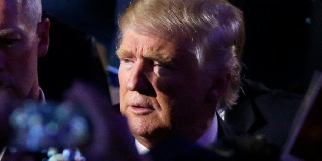 U.S. President-elect Donald Trump is shown at his election night rally in Manhattan, New York, U.S., November 9, 2016. REUTERS/Jonathan Ernst 