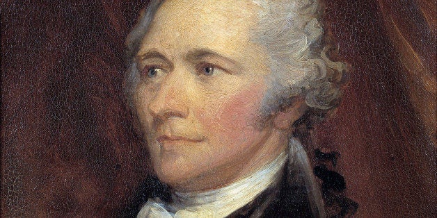 Portrait of Alexander Hamilton (1757-1804), Secretary of the Treasury of the United States. Painting by George Healy (1808-1894), 19th century. 0,25 x 0,2 m. Castle Museum, Versailles, France (Photo by Leemage/Corbis via Getty Images)