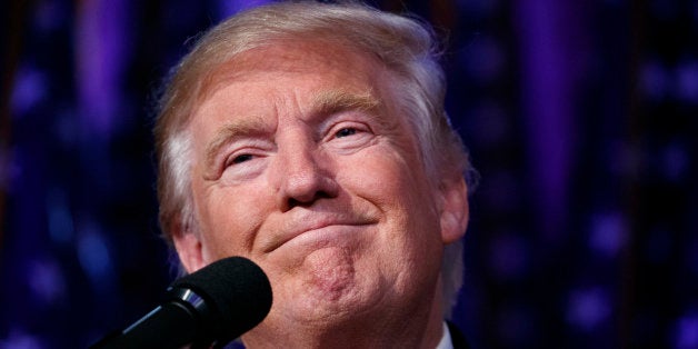 FILE - In this Wednesday, Nov. 9, 2016 file photo, President-elect Donald Trump smiles as he arrives to speak at an election night rally, in New York. Mexico is starting to seriously contemplate the possibility that millions of its migrants could be deported under the proposals put forward by President-elect Trump. (AP Photo/Evan Vucci)