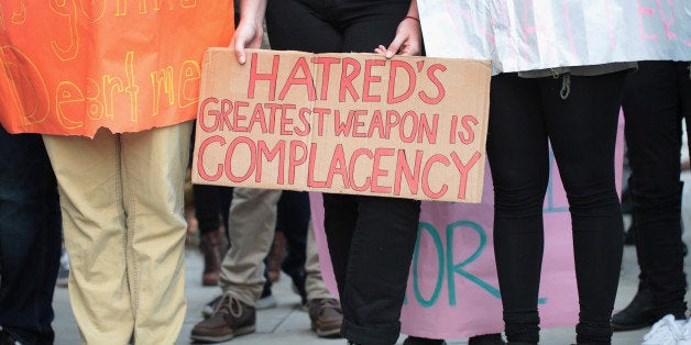 CHICAGO, IL - NOVEMBER 15: Students at the University of Chicago participate in a walk-out and rally to protest President-elect Donald Trump on November 15, 2016 in Chicago, Illinois. The walk-out was one of several staged today on Chicago-area campuses and one of many protests staged nationwide since Trump won the election. (Photo by Scott Olson/Getty Images)