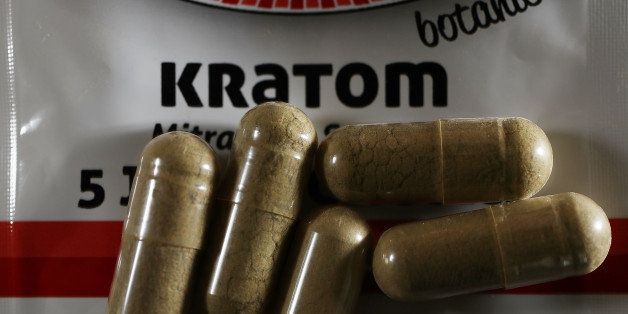 MIAMI, FL - MAY 10: In this photo illustration, capsules of the drug Kratom are seen on May 10, 2016 in Miami, Florida. The herbal supplement is a psychoactive drug derived from the leaves of the kratom plant and it's been reported that people are using the supplement to get high and some states are banning the supplement. (Photo by Joe Raedle/Getty Images)