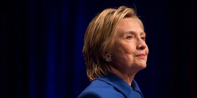 WASHINGTON, DC -- NOVEMBER 16: Hillary Clinton is honored at a Children's Defense Fund event for her contributions and dedication to child advocacy at the Newseum in in Washington, D.C., on Wednesday, November 16, 2016. It's Secretary Clinton's first public event since conceding the presidential election to Donald Trump. (Photo by Nikki Kahn/The Washington Post via Getty Images)