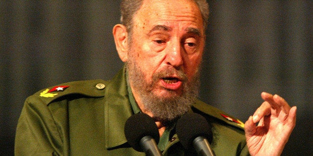 Cuban President Fiel Castro delivers an annual Revolution Day speech, marking the 51st anniversary of the failed July 26, 19