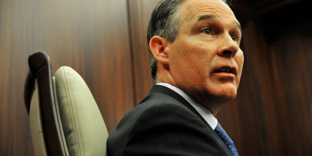 Oklahoma Attorney General Scott Pruitt at his office in Oklahoma City, July 29, 2014. Picture taken July 29, 2014. REUTERS/Nick Oxford 