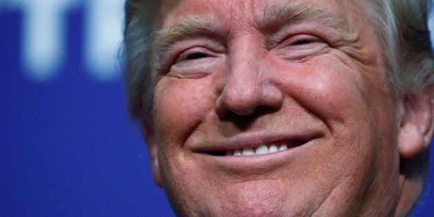 Republican presidential nominee Donald Trump appears at a campaign rally in Sioux City, Iowa, U.S. November 6, 2016. REUTER