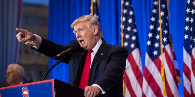 NEW YORK, NY - JANUARY 11: President-elect Donald Trump speaks during a press conference at Trump Tower in New York, NY on Wednesday, Jan. 11, 2017. (Photo by Jabin Botsford/The Washington Post via Getty Images)