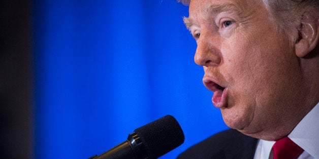 NEW YORK, NY - JANUARY 11: President-elect Donald Trump speaks during a press conference at Trump Tower in New York, NY on Wednesday, Jan. 11, 2017. (Photo by Jabin Botsford/The Washington Post via Getty Images)