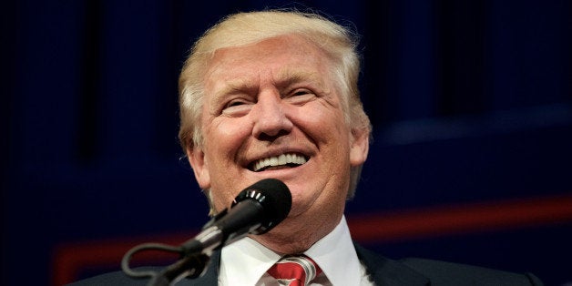 Aston, PA, USA - September 22, 2016: Republican presidential nominee Donald Trump delivers a speech at a rally in Aston, Pennsylvania.