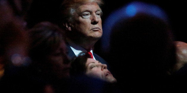Republican presidential nominee Donald Trump attends a church service at the International Church of Las Vegas in Las Vegas,