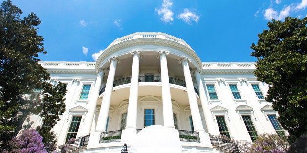 beautiful close up White House, Washington DC USA.