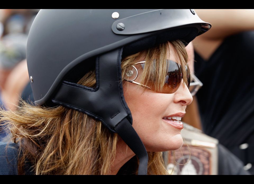 Sarah Palin Kicks Off Tour On A Motorcycle