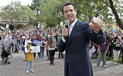 San Francisco Mayor Newsom Begins Campaigning For Governor | HuffPost ...