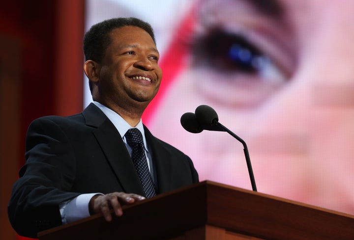TAMPA, FL - AUGUST 28: Former U.S. Rep. Artur Davis speaks during the Republican National Convention at the Tampa Bay Times