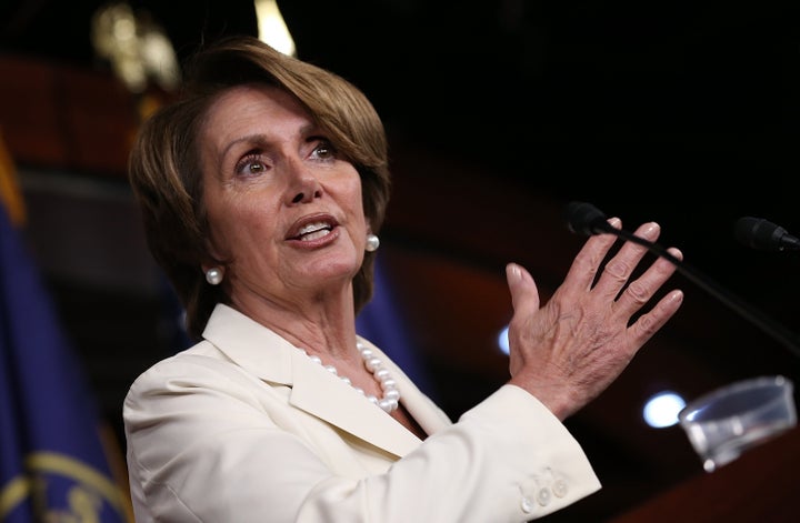 WASHINGTON, DC - SEPTEMBER 20: House Minority Leader Nancy Pelosi (D-CA) answers questions during her weekly news conference at the U.S. Capitol on September 20, 2012 in Washington, DC. Pelosi spoke on a number of topics including the upcoming congressional elections. (Photo by Win McNamee/Getty Images)