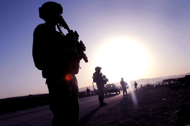 The soldiers are assigned to the Arizona National Guard. U.S. Air Force photo by Staff Sgt. Dallas Edwards. See more at http://www. ...