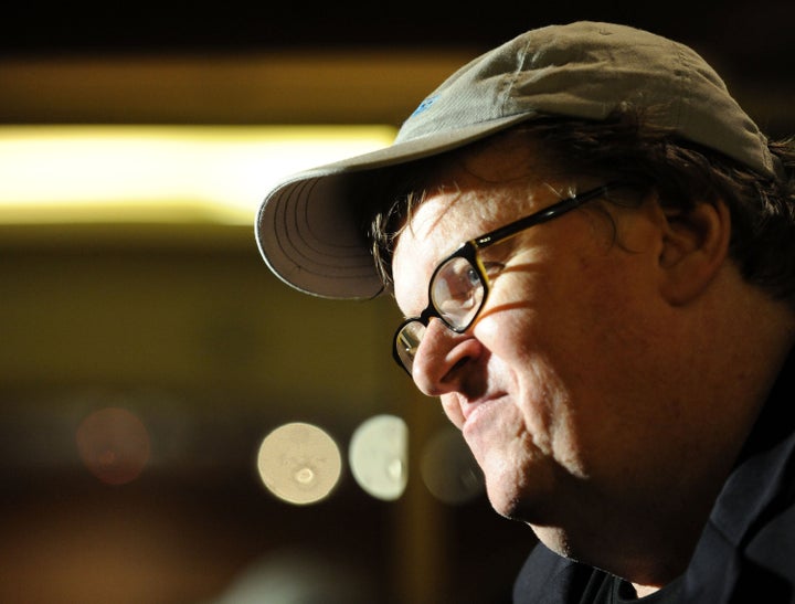 BEVERLY HILLS, CA - FEBRUARY 22: Michael Moore attends the 84th Annual Academy Awards - Nominated Docs! Reception at the Academy of Motion Picture Arts and Sciences on February 22, 2012 in Beverly Hills, California. (Photo by Valerie Macon/Getty Images)