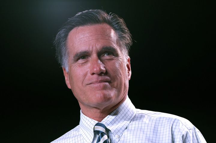 RENO, NV - OCTOBER 24: Republican presidential candidate, former Massachusetts Gov. Mitt Romney speaks during a campaign rally at the Reno Event Center on October 24, 2012 in Reno, Nevada. Mitt Romney is campaigning in Nevada, Iowa and Ohio. (Photo by Justin Sullivan/Getty Images)