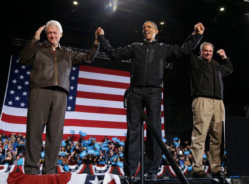 Barack Obama, Bill Clinton, Tim Kaine