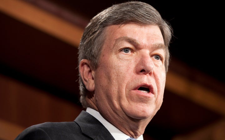 WASHINGTON - JULY 7: Senator Roy Blunt (R-MO) during a news conference on Capitol Hill July 7, 2011 in Washington, DC. Senate Republicans held the news conference to announced a balanced budget amendment and spoke about the potential default by the United States on its debt. (Photo by Brendan Smialowski/Getty Images)