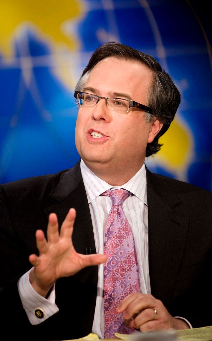 WASHINGTON - APRIL 5: (AFP OUT) Michael Gerson, a former speechwriter and policy adviser to President George W. Bush, speaks during a live taping of 'Meet the Press' at NBC studios April 5, 2009 in Washington, DC. Michael Gerson, a former speechwriter and policy adviser to President George W. Bush, John Harwood, Chief Washington Correspondent for CNBC, Katty Kay, Washington Correspondent for the BBC World News America, Joshua Cooper Ramo, Managing Director of Kissinger Associates, and Dr. Bill Rodgers, Professor and Chief Economist at the Heldrich Center for Workforce Development at Rutgers University, appeared on the show to speak about the current crisis with the global economy. (Photo by Brendan Smialowski/Getty Images for Meet the Press)