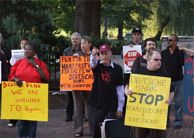 Activists Protest Deutsche Bank Golf Tournament Huffpost