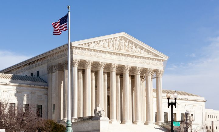 facade of us supreme court in...