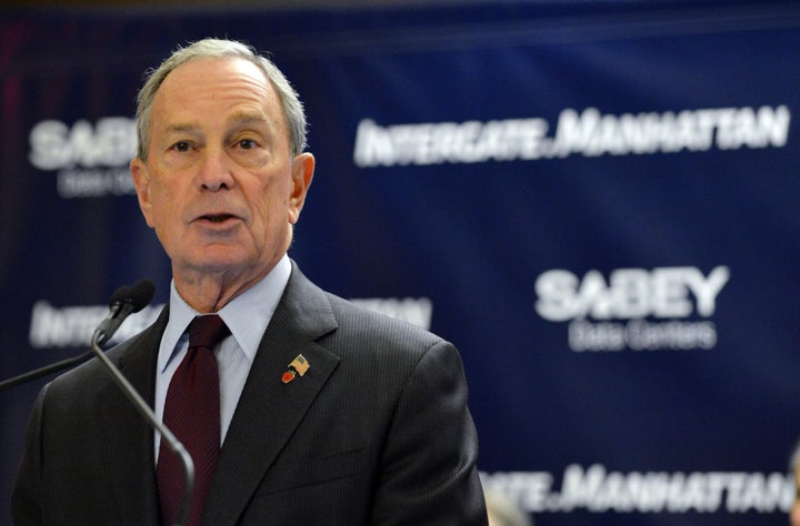 New York City Mayor Michael Bloomberg speaks at the opening of Intergate.Manhattan, a data center owned and developed by Sabey Data Center Properties, on March 20, 2013 in New York. The 32-story building will be the largest high-rise data center in the world with 600,000 square feet (55,742 square meters) of data center floor space and 40 Megawatts of electrical capacity. Electrical substations are located on the second and third floors, reducing risk from storm surge damage that affected many Lower Manhattan buildings after superstorm Sandy. AFP PHOTO/Stan HONDA (Photo credit should read STAN HONDA/AFP/Getty Images)