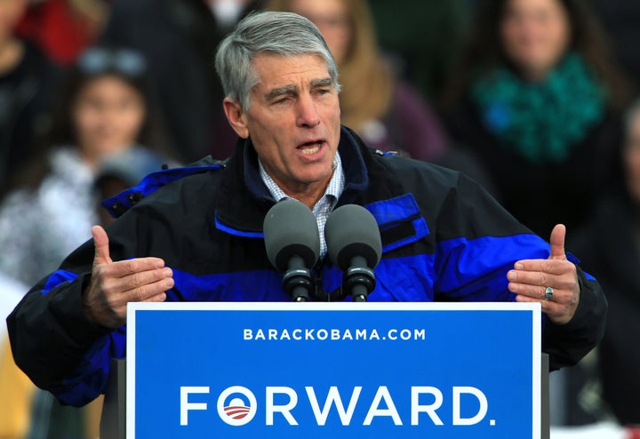 DENVER, CO - OCTOBER 04: Sen. Mark Udall (D-CO) speaks at a campaign rally for U.S. President Barack Obama at Sloan's Lake Park on October 4, 2012 in Denver, Colorado. Obama spoke the morning after the first Presidential debate at the University of Denver. (Photo by Doug Pensinger/Getty Images)