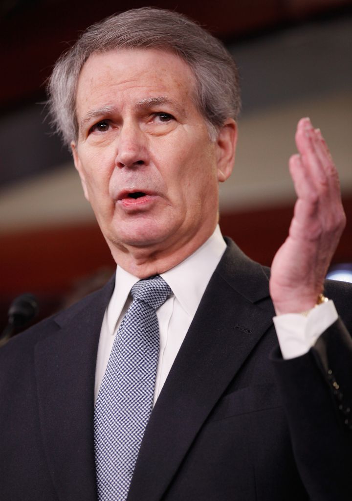 WASHINGTON, DC - MAY 05: Rep. Walter Jones (R-NC) speaks during a news conference to introduce the 'Afghanistan Exit and Accountability Act' at the U.S. Capitol May 5, 2011 in Washington, DC. The bill would require President Barack Obama to give Congress a concrete strategy and timeframe for bringing troops home and report on the 'human and financial costs of continuing the war.' (Photo by Chip Somodevilla/Getty Images)
