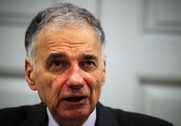WASHINGTON, DC - JULY 02: Former presidential candidate Ralph Nader speaks during a news conference July 2, 2012 at Public Citizen in Washington, DC. Nader held a news conference to announce an 'upcoming limited general strike to protest the colonial status of the District of Columbia and to support D.C. statehood.' (Photo by Alex Wong/Getty Images)