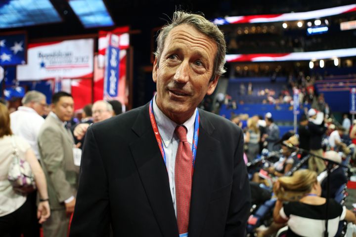 TAMPA, FL - AUGUST 28: South Carolina Gov. Mark Sanford attends the Republican National Convention at the Tampa Bay Times Forum on August 28, 2012 in Tampa, Florida. Today is the first full session of the RNC after the start was delayed due to Tropical Storm Isaac. (Photo by Chip Somodevilla/Getty Images)