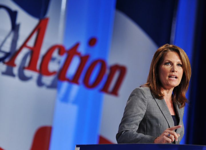 US Representative Michele Bachmann speaks during The Family Research Council (FRC) Action Values Voter Summit on September 14, 2012 at a hotel in Washington, DC. The summit is an annual political conference for US social conservative activists and elected officials. AFP PHOTO/Mandel NGAN (Photo credit should read MANDEL NGAN/AFP/GettyImages)