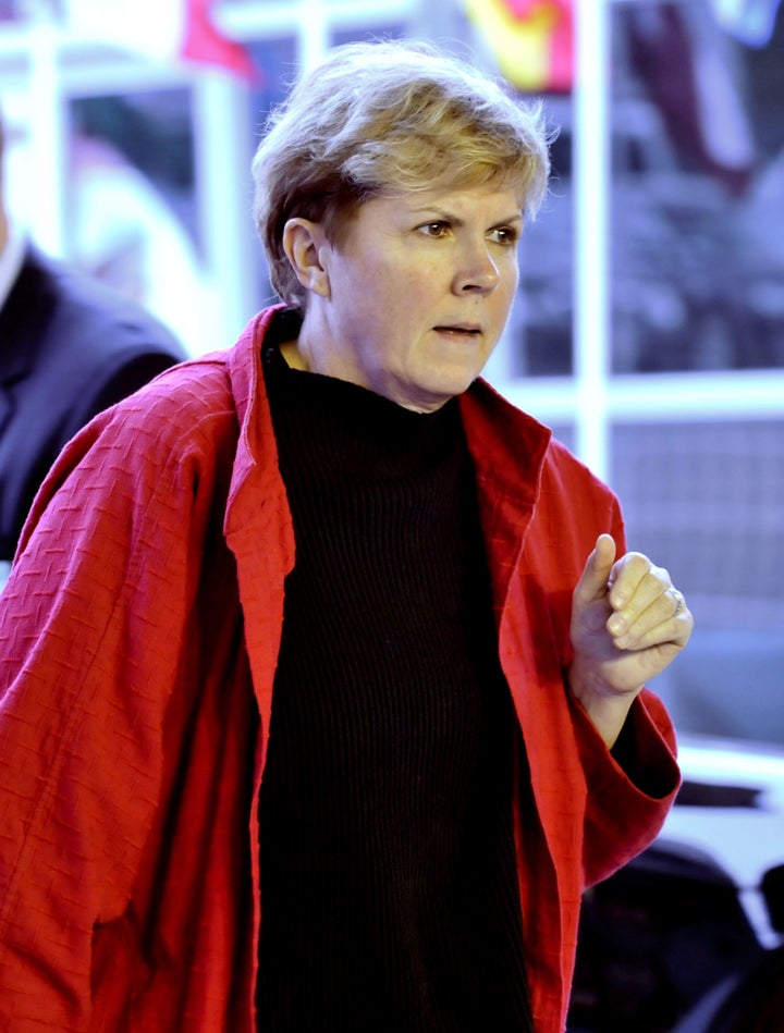 US Deputy Homeland Security Secretary Jane Holl Lute arrives prior a session of the Council of the European Union Justice and