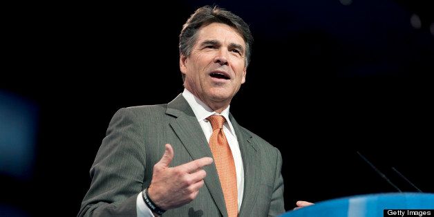 UNITED STATES - MARCH 13: Texas Gov. Rick Perry speaks at the 2013 Conservative Political Action Conference at the National Harbor. (Photo By Chris Maddaloni/CQ Roll Call)
