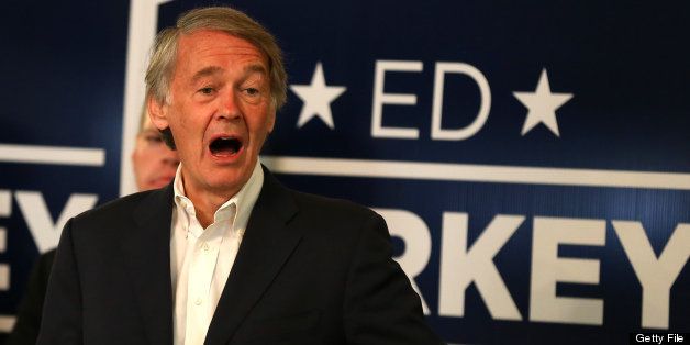 ARLINGTON, MA - APRIL 27: Ed Markey, campaigning for the open US Senate seat, at a campaign event in Arlington. (Photo by Jonathan Wiggs/The Boston Globe via Getty Images)