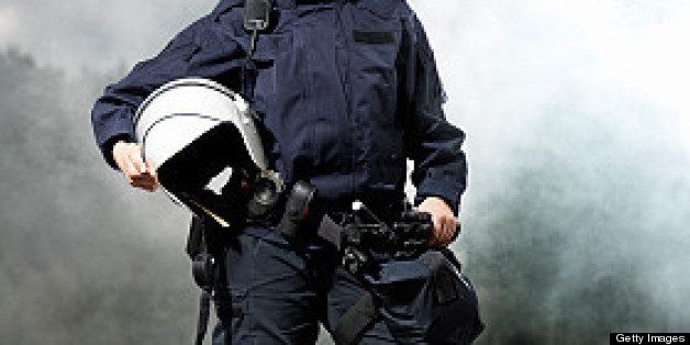 Police woman in uniform