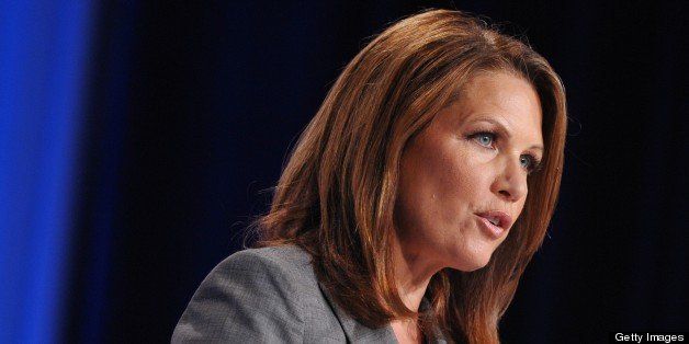US Representative Michele Bachmann speaks during The Family Research Council (FRC) Action Values Voter Summit on September 14, 2012 at a hotel in Washington, DC. The summit is an annual political conference for US social conservative activists and elected officials. AFP PHOTO/Mandel NGAN (Photo credit should read MANDEL NGAN/AFP/GettyImages)