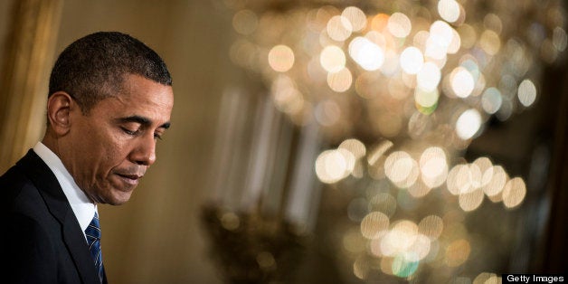 US President Barack Obama listens to a question during a press conference in the East Room of the White House on May 7, 2013 in Washington. Obama and Park held the press conference after a meeting in the Oval Office. AFP PHOTO/Brendan SMIALOWSKI (Photo credit should read BRENDAN SMIALOWSKI/AFP/Getty Images)