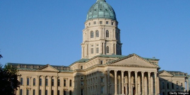 Kansas State Capitol building in Topeka.