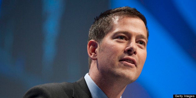 UNITED STATES Ð FEBRUARY 10: Rep. Sean Duffy, R-Wisc., introduces former Gov. Tim Pawlenty, R-Minn., to the CPAC Conference held by the American Conservative Union in Washington on Thursday, Feb. 10, 2010. (Photo By Bill Clark/Roll Call)